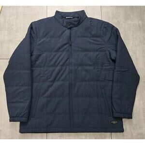 Travis Mathew Interlude Puffer Jacket Navy Full Zip Men XXL